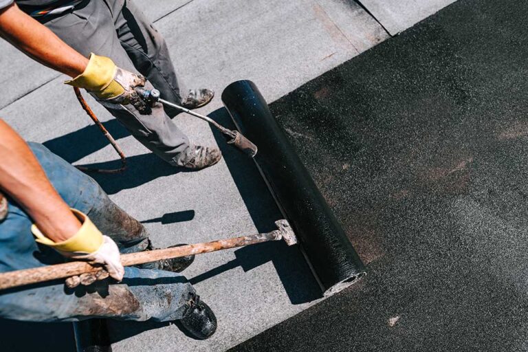 Clear gutters and downspouts direct rainwater away from a home’s roof and foundation.